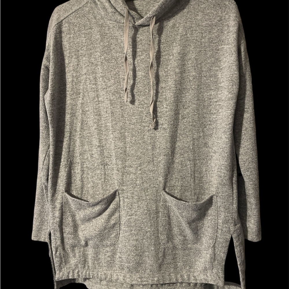 KEREN hart Gray Hoodie Sweatshirt